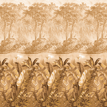 Перкаль 220 см наб 72007-1 Золотой лес