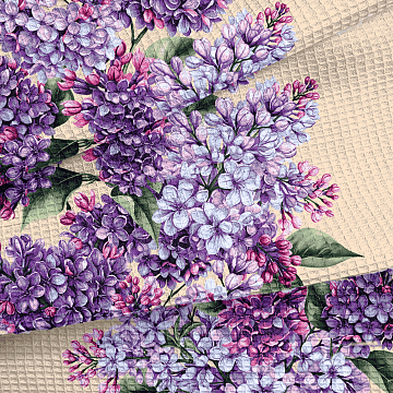Полотно вафельное 50 см наб 29428-2 Сирень