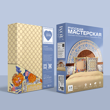 КПБ Любимый дом Бязь РУССКАЯ МАСТЕРСКАЯ (70х70 - 2 шт. панно) 60381-1/13322-7 Любовь