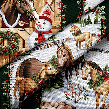 Рогожка 150 см наб арт. 904 29380-1 Волшебный Новый год