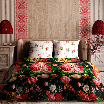 Бязь Премиум 220 см наб 72204-1 Жостовская роспись