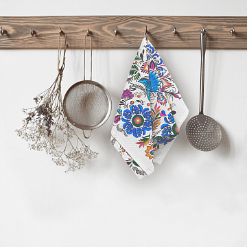 Рогожка 150 см наб арт. 904 29341-1 Народные мотивы