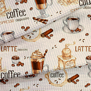 Полотно вафельное 50 см наб 5230-1 Капучино