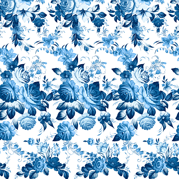 Бязь Премиум 220 см наб 72204-2 Жостовская роспись