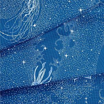 Полотно вафельное 150 см наб 29335-3 На море