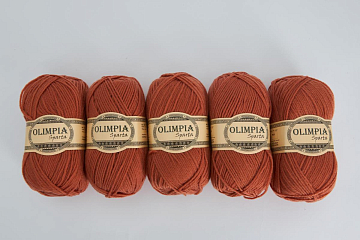 Пряжа для ручного вязания Olimpia Sparta цв.IR25 какао 5шт*100г