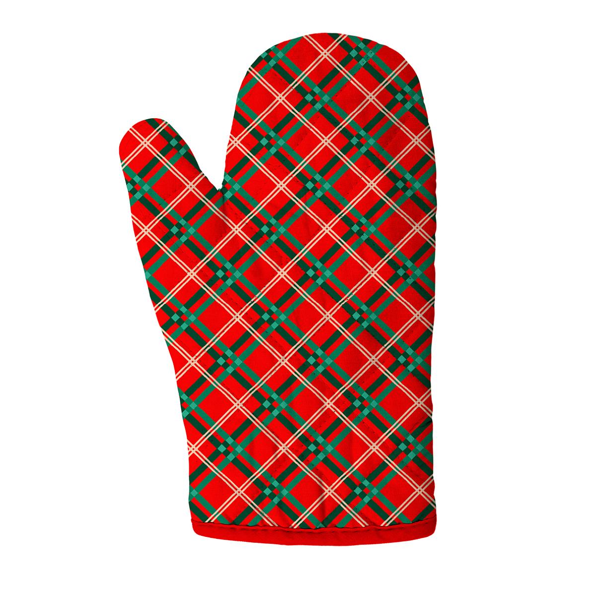 Прихватка-рукавица рогожка Fine Line 62037-1 Шотландка