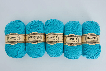 Пряжа для ручного вязания Olimpia Sparta цв.IR23 аква 5шт*100г