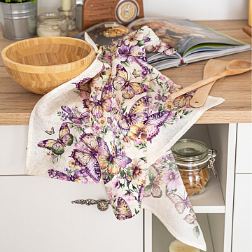 Рогожка 150 см наб арт. 904 29350-1 Винтажные кролики