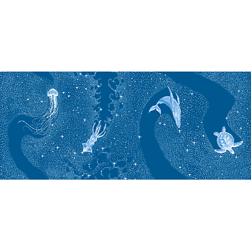 Полотно вафельное 150 см наб 29335-3 На море