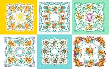 Ситец 95 см наб 21218-1 Цветочная поляна