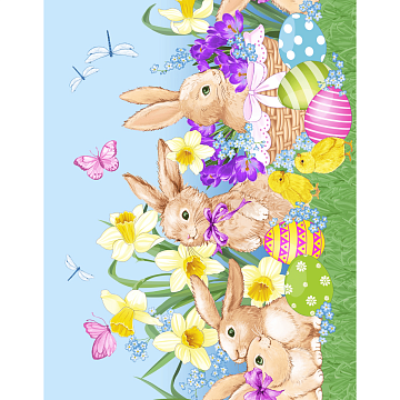 Дорожка 50 см наб 35004-1 Пасхальные зайчики