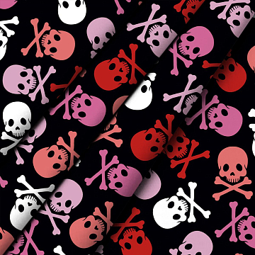 КПБ WENGE YOUNG Перкаль 60122-1 Colored skulls