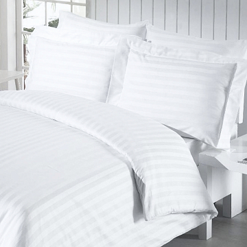 Страйп-сатин 220 см отбеленный арт. 3052 (2*2 см)