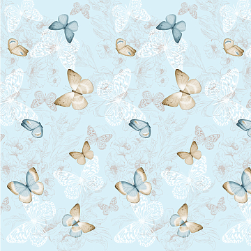 Бязь Премиум 150 см наб 64050-1 Лаверна голубой