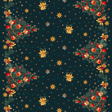 Рогожка 150 см наб арт. 904 29381-1 Новый-Новый год