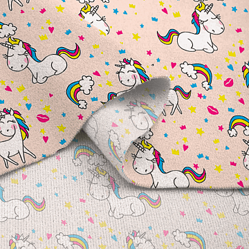 Фланель 90 см 29145-4 Лошадки