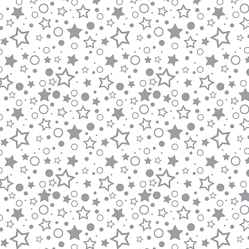 Перкаль 150 см наб 64016-1 Серое ассорти на белом