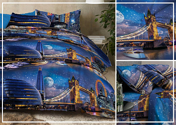 Бязь Комфорт 150 см 13125-1 Ночные огни