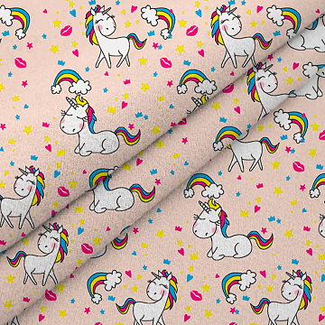 Фланель 90 см 29145-4 Лошадки