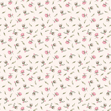 Бязь Премиум 220 см наб 50397-1 Розовый сад мелкий