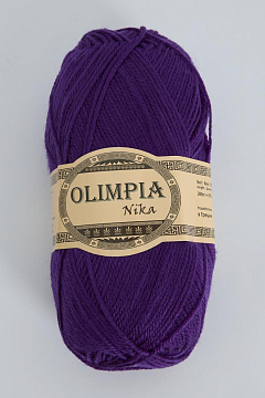 Пряжа для ручного вязания Олимпия Ника/Olimpia Nika цв.G10 фиалка 5шт*100г
