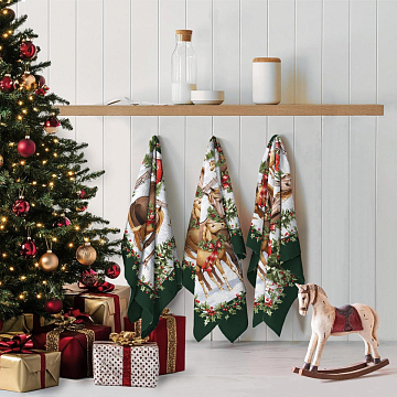 Рогожка 150 см наб арт. 904 29380-1 Волшебный Новый год