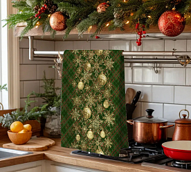 Вафельное полотно 50х220 см  Новый год