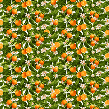 Рогожка 150 см наб арт. 904 29426-1 Апельсины