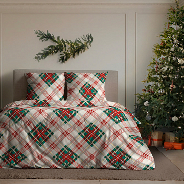 Перкаль 220 см наб 43091-1 Новогодний тартан