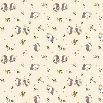 Фланель 90 см наб 64079-1 Ёжики