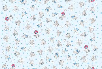 Ситец 95 см набивной 29153-2 Слоник