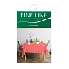 Скатерть рогожка Fine Line 62065-2 Красно белая клетка