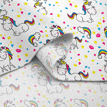 Фланель 90 см 29145-1 Лошадки