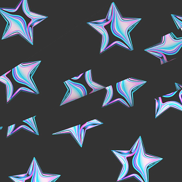 Перкаль 220 см наб 50255-2 Неоновые звезды на черном