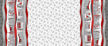 Рогожка 150 см наб арт. 904 29114-3 Нарядная сказка