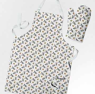 Рогожка 150 см наб арт. 904 40602-3 Елочные золотые игрушки №1 бежевый