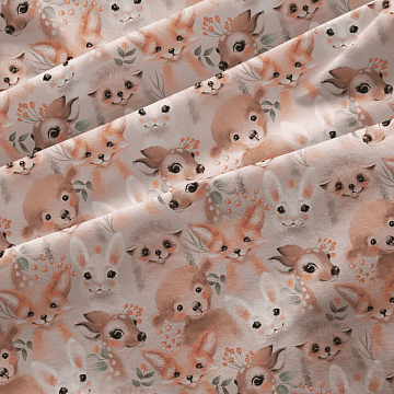 Бязь Премиум 150 см 13206-1 Маленькие зверята