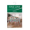 Скатерть рогожка Fine Line 62019-2 Гранаты на синем