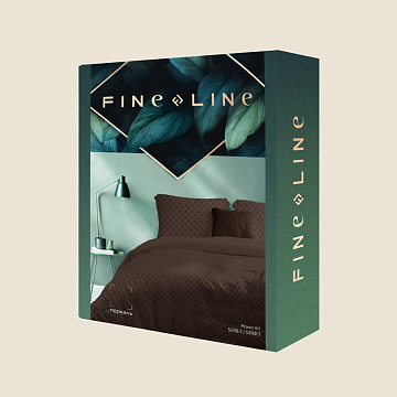 КПБ Fine Line Перкаль 50118-1/50168-3 Мокко Арт