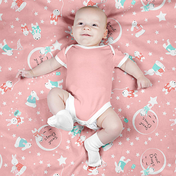 Фланель 90 см наб 64044-4 Космик розовый (комп 957528)