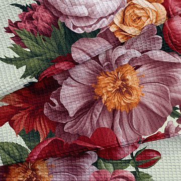 Полотно вафельное 50 см наб 29495-1 Цветочная алхимия