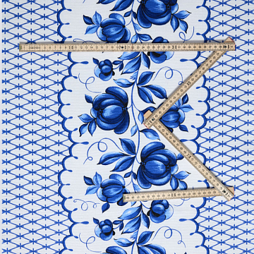 Полотно вафельное 50 см наб 4035-1 Гжель