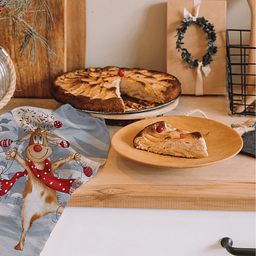 Полотно вафельное 150 см наб 29384-1 Новогодние каникулы