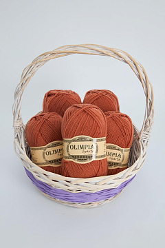 Пряжа для ручного вязания Olimpia Sparta цв.IR25 какао 5шт*100г