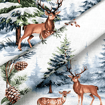 Рогожка 150 см наб арт. 904 29293-1 У снежных берегов