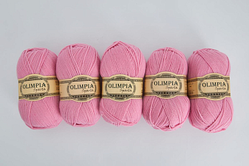 Пряжа для ручного вязания Olimpia Sparta цв.IR17 розовый 5шт*100г