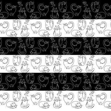 Сатин 220 см 7162-1 Котики