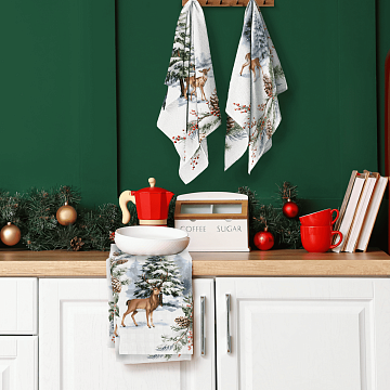 Рогожка 150 см наб арт. 904 29293-1 У снежных берегов