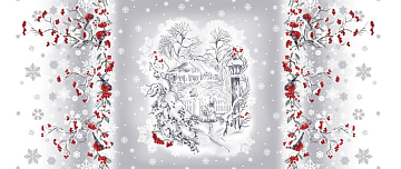 Рогожка 150 см наб арт. 904 29115-1 Зимнее чудо